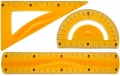 Zestaw geometryczny. Pomarańczowy - tantis.pl
