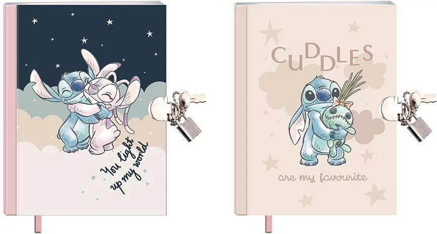 Pamiętnik z kłódką. Stitch. Mix 1 szt - tantis.pl