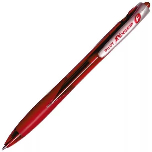 Długopis olejowy Pilot Rexgrip Czerwony Fine - tantis.pl