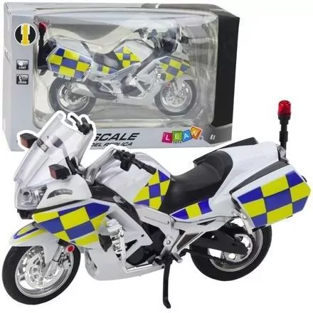 Motocykl policyjny ze światłem i dźwiękiem 1:12 - tantis.pl