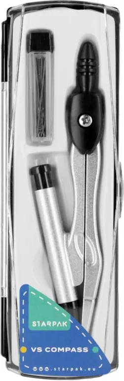 Cyrkiel metalowy + ołówek automatyczny. - tantis.pl