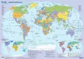 Mapa świata polityczna plansza edukacyjna - tantis.pl