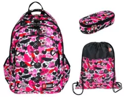 Zestaw Plecak, piórnik saszetka, worek na obuwie