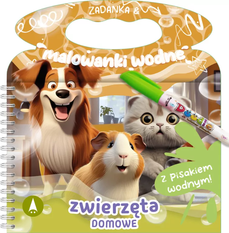 Zadanka & malowanki wodne. Zwierzęta domowe - tantis.pl