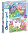 Clementoni. Puzzle 2w1. SuperColor. I believe in unicorns - tantis.pl