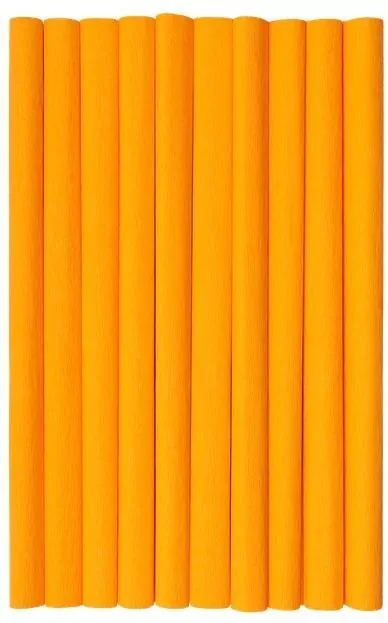 Bibuła marszczona pomarańcz. jasny 50x200cm(10szt) - tantis.pl