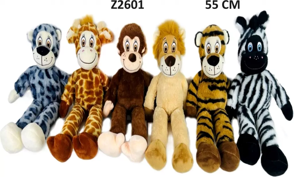 Zwierzęta dżungli 55cm MIX - tantis.pl