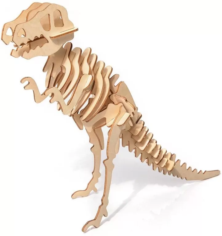 Puzzle drewniane. Model 3D. T-Rex - tantis.pl