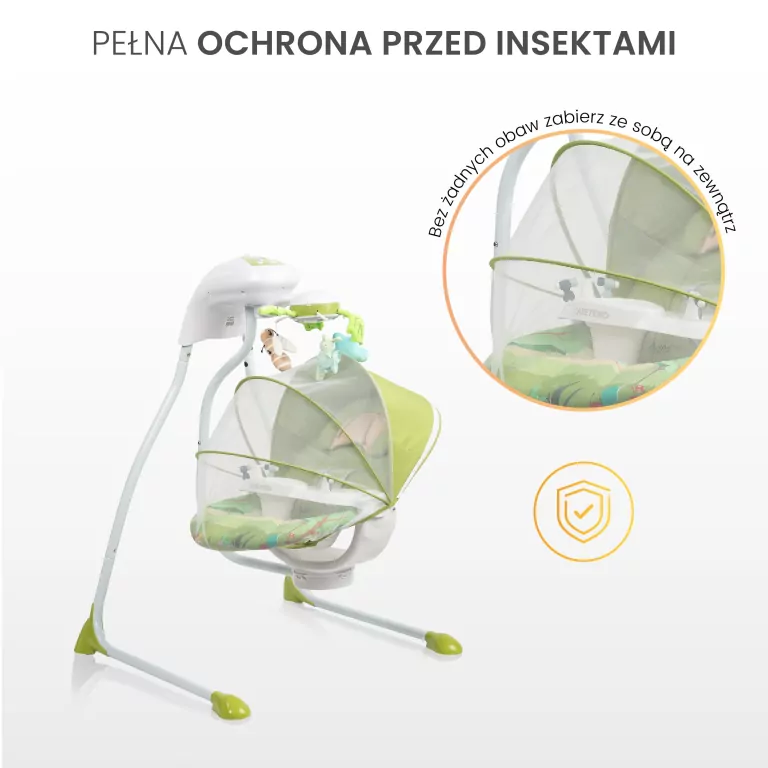 Caretero Huśtawka elektryczna Bugies las - tantis.pl