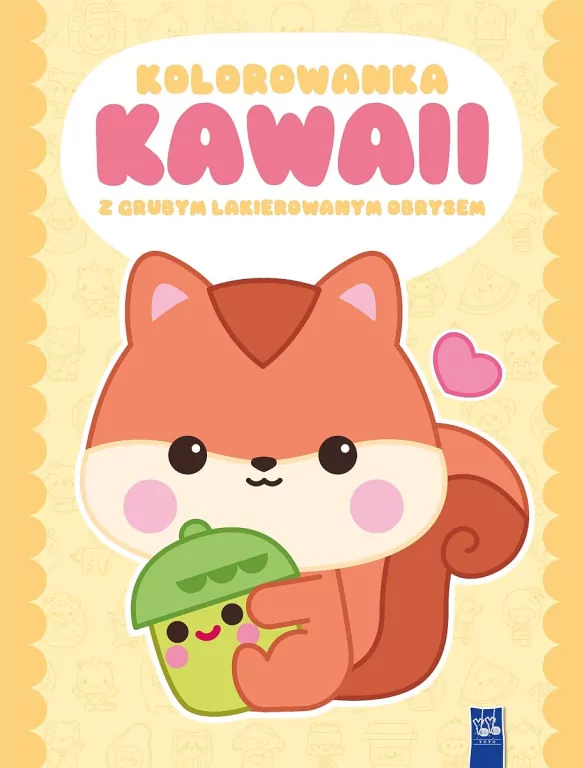 Kolorowanka Kawaii z grubym lakierowanym obrysem - tantis.pl