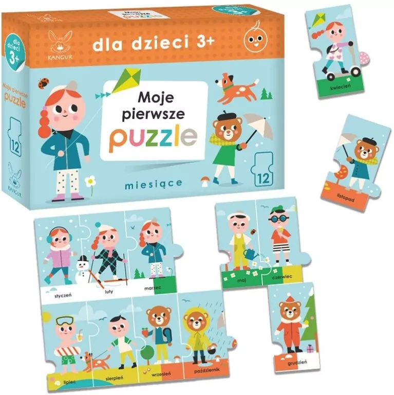 Kangur. Moje pierwsze Puzzle. Miesiące - tantis.pl