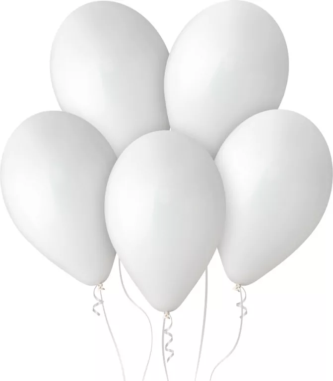 Balony pastelowe białe 33cm - tantis.pl