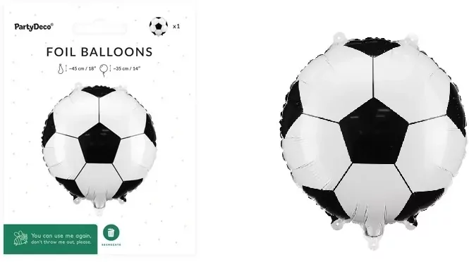 Balon foliowy Piłka nożna 35x35cm - tantis.pl