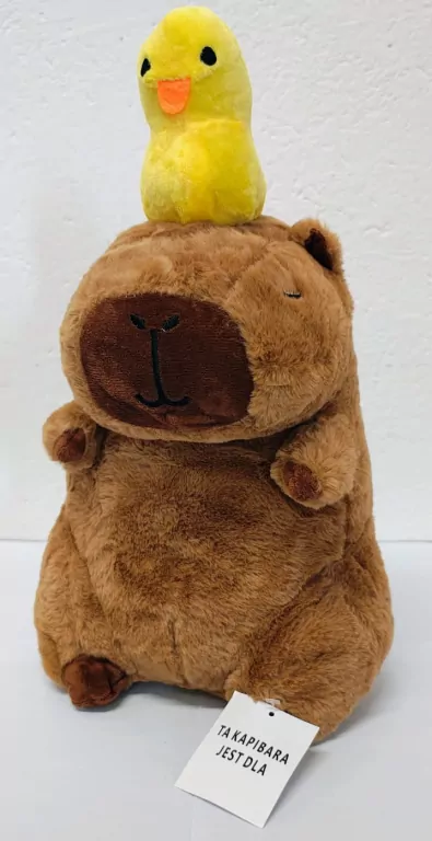 Maskotka pluszowa Kapibara z kaczką 30cm - tantis.pl