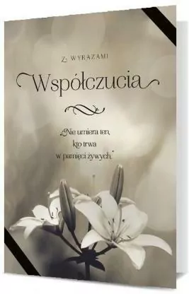 Karnet B6: Kondolencje - tantis.pl