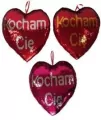 Serce cekinowe 30cm "Kocham Cię" 3 kolory 156068 - tantis.pl
