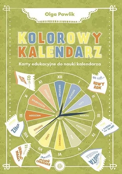 Kolorowy kalendarz. Karty edukacyjne do nauki kalendarza - tantis.pl