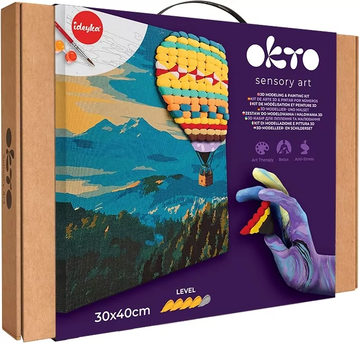 Zestaw do malowania i modelowania 3D Lot balonem - tantis.pl