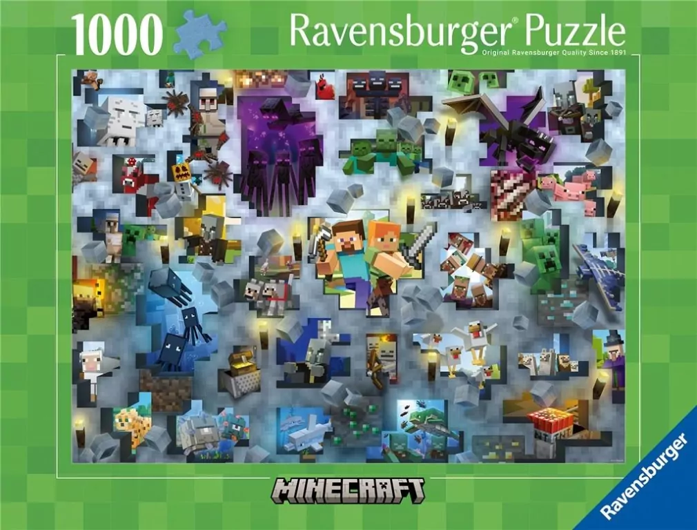 Puzzle 1000 Challenge. Minecraft - tantis.pl