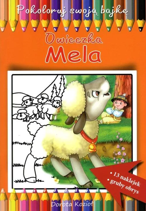 Pokoloruj swoją bajkę. Owieczka Mela - tantis.pl