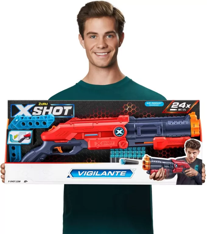 X-SHOT Excel Vigilante. Wyrzutnia 24 strzałki - tantis.pl