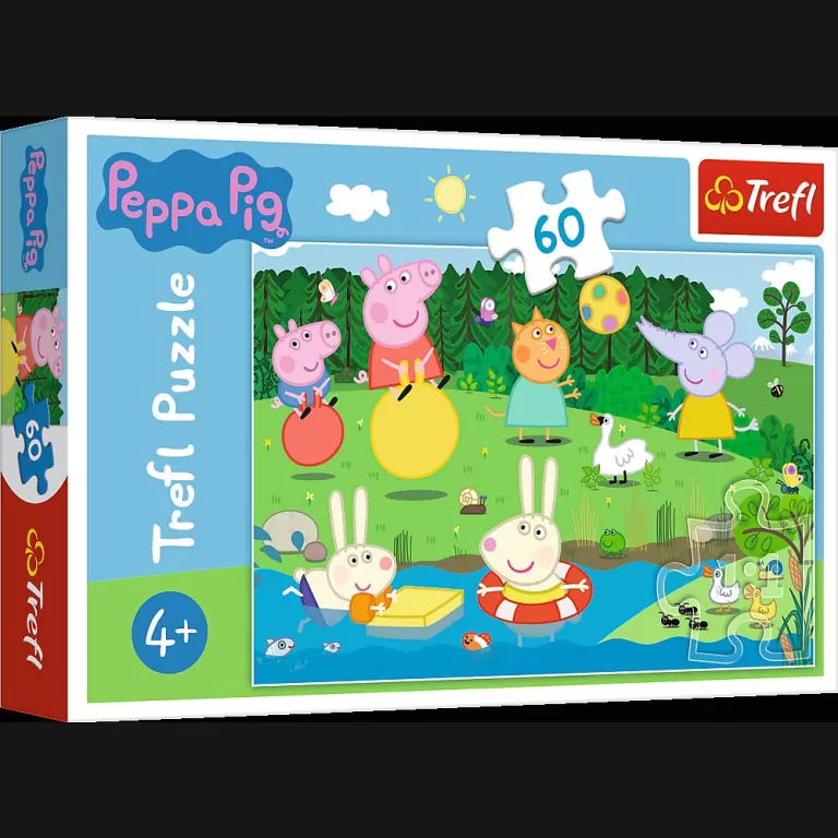Puzzle 60. Świnka Peppa. Wakacyjna zabawa - tantis.pl