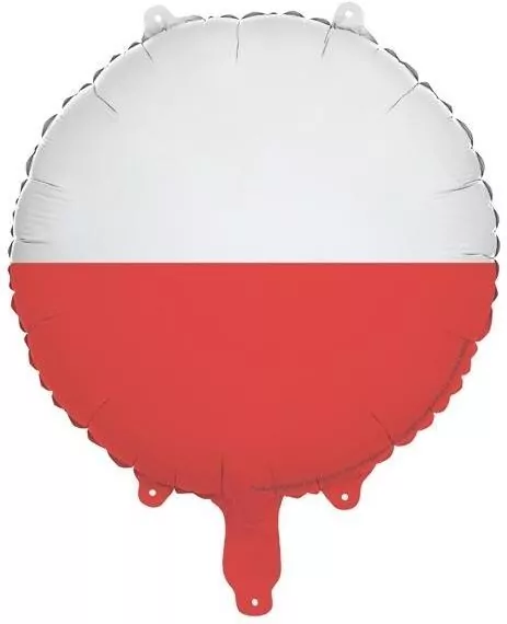 Balon foliowy Flaga Polski 35cm - tantis.pl