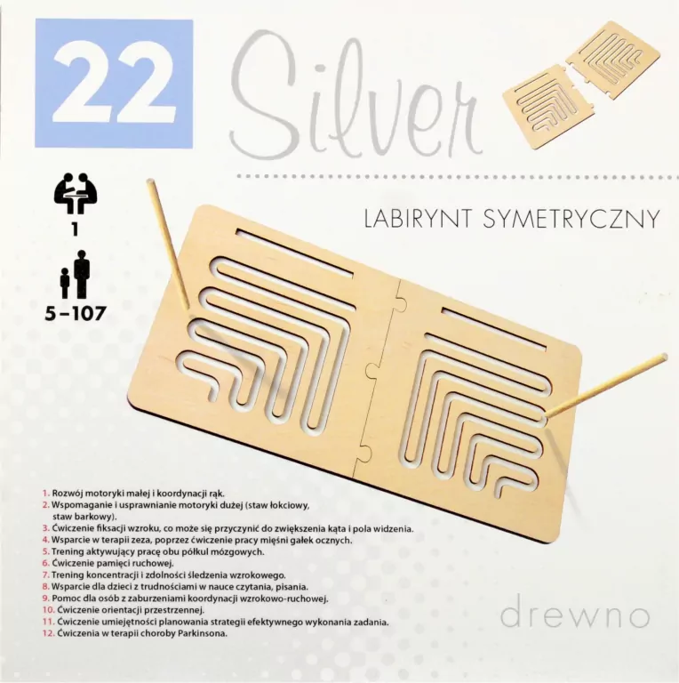 Symetryczny labirynt 3 Silver ALEX - tantis.pl