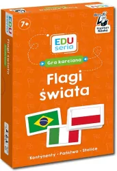 Kapitan Nauka EDUseria. Flagi świata. Gra karciana