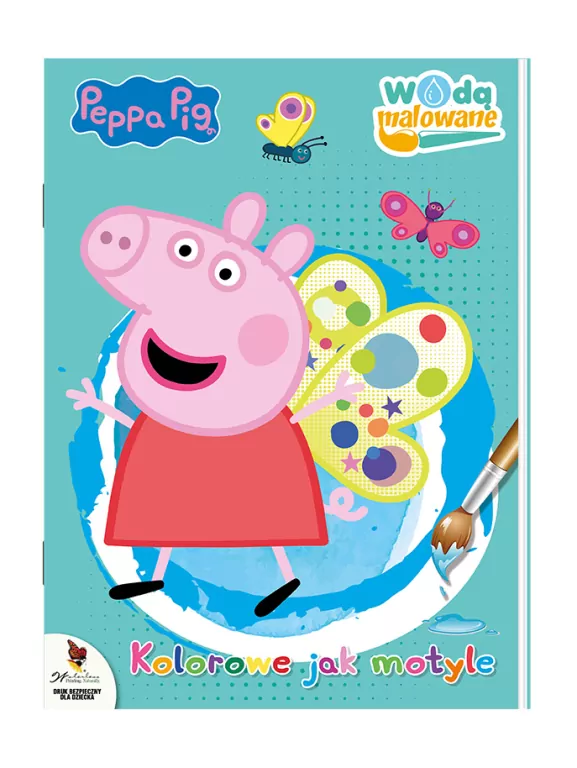 Peppa Pig. Kolorowe jak motyle. Wodą malowane. Cz.10 - tantis.pl