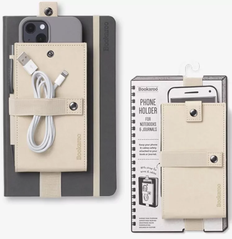 Bookaroo Phone Holder kremowy uchwyt na smartfon - tantis.pl