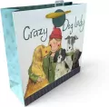 Torebka prezentowa duża - Crazy Dog Lady Psiara - tantis.pl