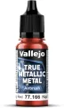 Vallejo: 77.166 - True Metallic Metal - Airbrush - Ruby Red (18 ml) - tantis.pl