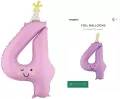 Balon foliowy Cyfra 4 lawendowy 86cm - tantis.pl