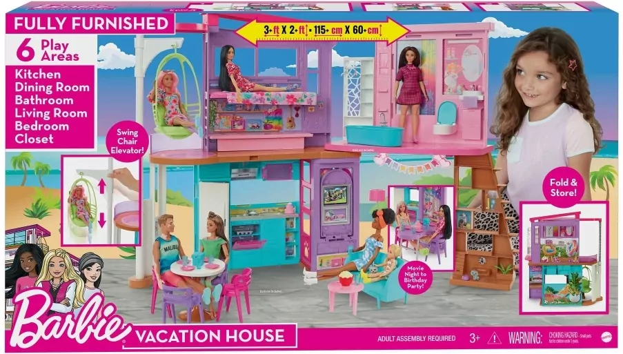 Barbie Wakacyjny domek - tantis.pl