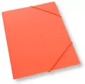 Teczka A4 z gumką plastikowa pomarańczowa - tantis.pl