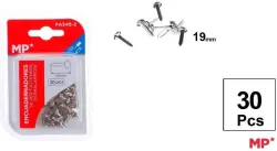 Ćwieki ozdobne srebrne 19mm