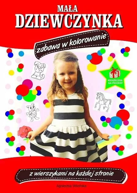 Mała dziewczynka zabawa w kolorowanie - tantis.pl