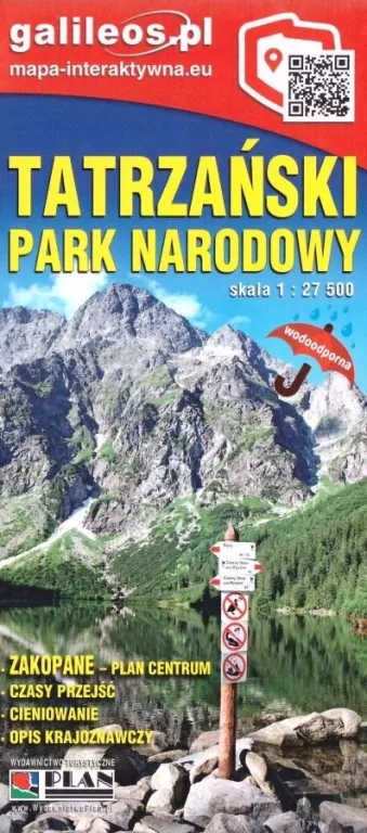 Tatrzański Park Narodowy. Mapa 1:27 500 - tantis.pl