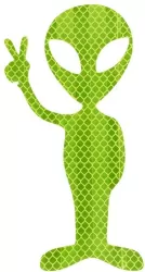 Naklejka odblaskowy UFOludek