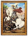 Obraz Haftowany Św. Jerzy 42/32cm - tantis.pl