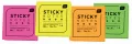 Karteczki samoprzylepne neon 75x75mm 100K - tantis.pl