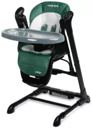 Caretero Krzesełko + huśtawka Indigo czarno zielone