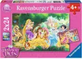 Disney Księżniczki. Przyjaciele księżniczek. Puzzle 2x24 elementy. Ravensburger. 089529. - tantis.pl