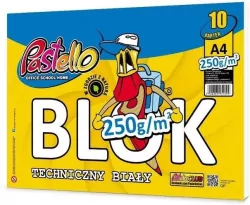 Blok techniczny A4 250g 10 kartek