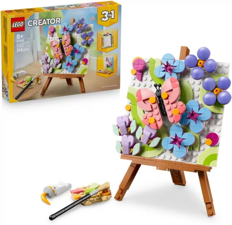 LEGO® Dekoracyjny obraz z kwiatami 31390 - tantis.pl