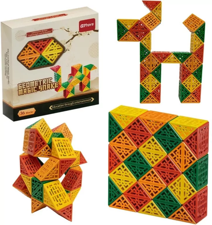 Geometryczny wąż - układanka - tantis.pl