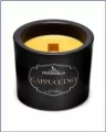 Świeczka sojowa Cappuccino czarna 170g - tantis.pl