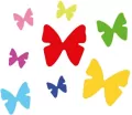Konfetti pneumatyczne. Kolorowe motylki 60cm - tantis.pl