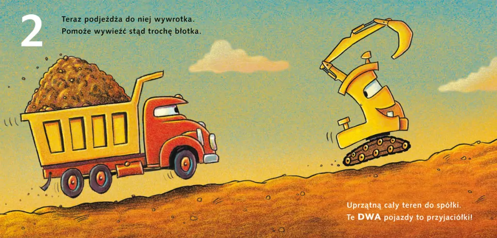 Koparka i cyfry. Snów kolorowych, placu budowy - tantis.pl